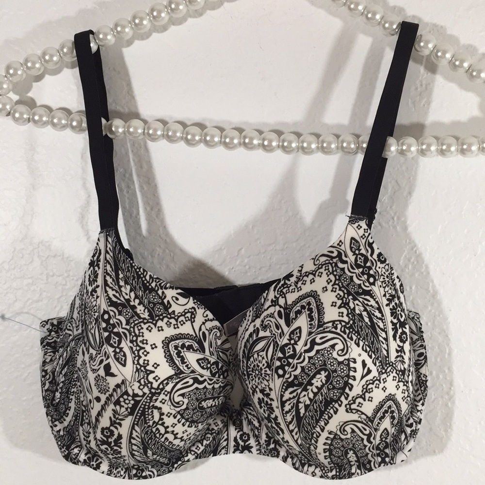 Victoria’s Secret Lined Demi Bra with Rhinestones Size 34DD